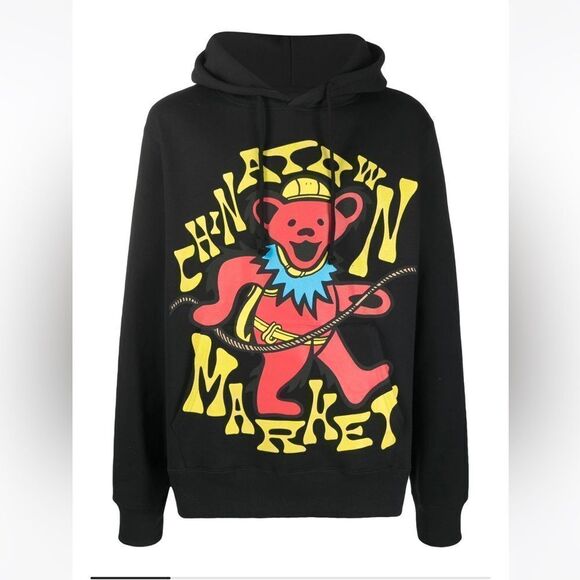 Chinatown Market Dancing Bear Hooded Sweatshirt - Picture 3 of 10